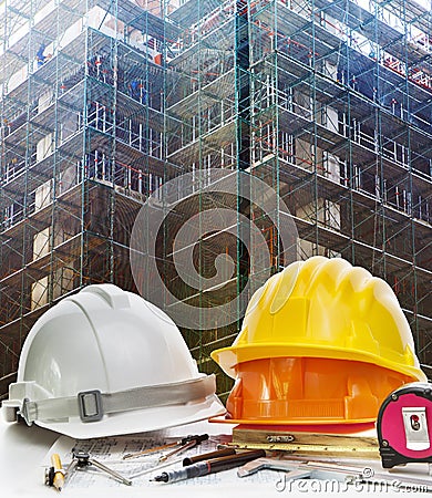 Safety helmet and engineering working tool against building cons