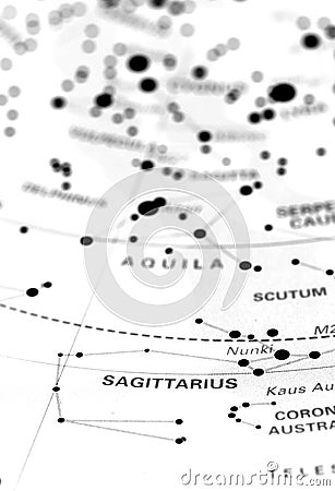 Sagittarius on star map B