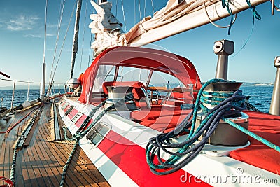 Sail boat at sea