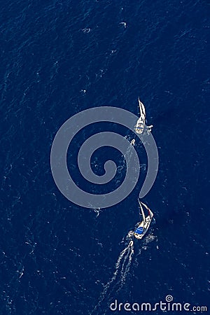 Sailing on the Adriatic sea