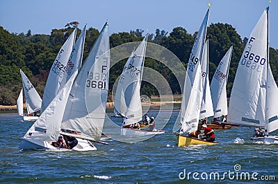 Sailing race at River Orwell, England