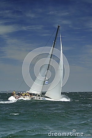 Sailing sport. Storm