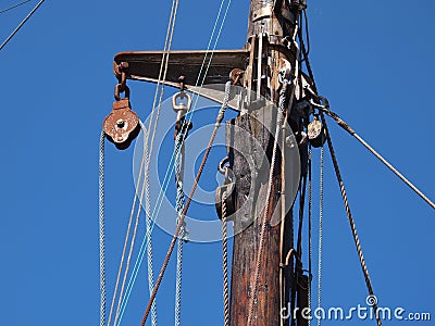 Sails ropes pulley