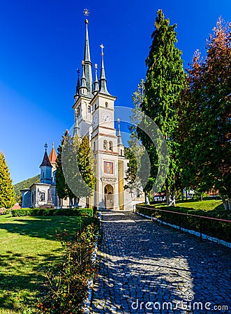 Saint nicholas church in brasov, romania