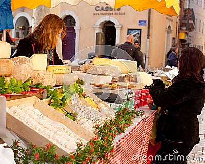 Sale of French cheese