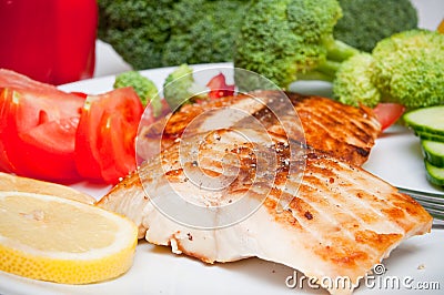 Salmon diet food