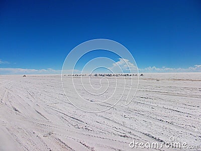 Salt lake in Bolivia salar de Uyuni