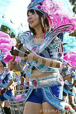 Samba carnival dancer