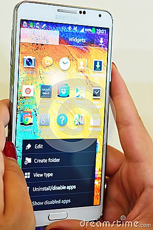 Samsung Galaxy Note 3 applications