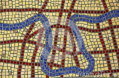 San Antonio River as mosaic