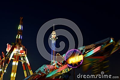 San Diego County Fair Scene At Night