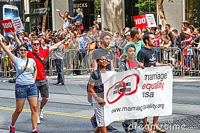 San Francisco Pride Parade Marriage Equality USA