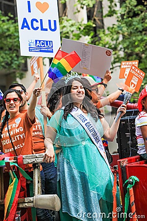San Francisco Pride Parade Plus America Miss California