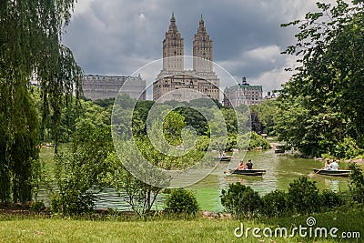 San Remo Apartments Lake of Central Park New York City