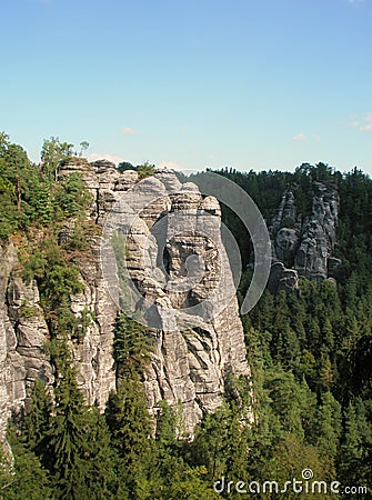 Sand rocks in Anglo-Saxon Switzerland