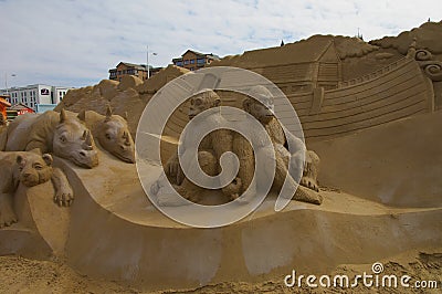 Sand Sculptures Noah s ark