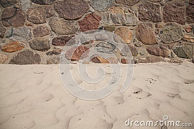 Sand and wall