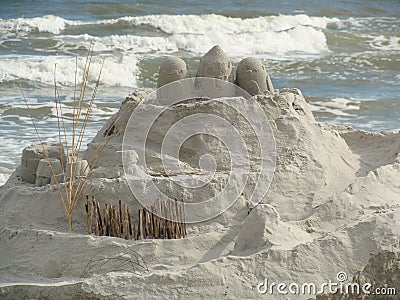 Sandcastle on a beach