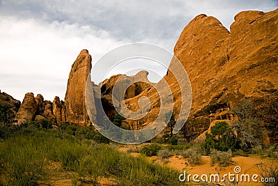 Sandstone rock formation