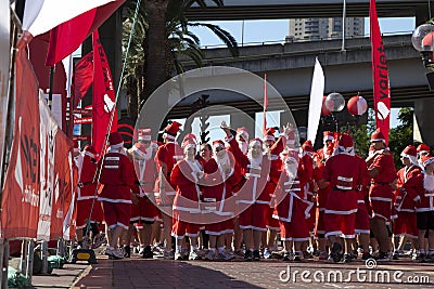 Santa fun run