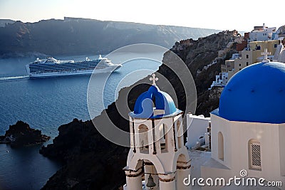 Santorini Churches in Oia, Greece