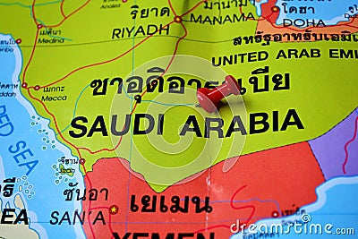 Saudi arabia map