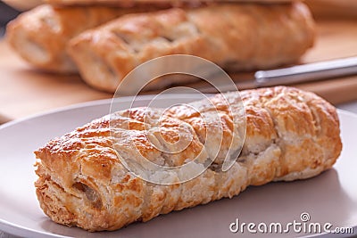 Sausage Roll on plate