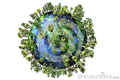 Save The Earth Concept 3D Render Royalty Fr