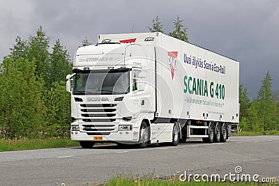 Scania R410 Euro 6 V8 Semi Truck on the Road