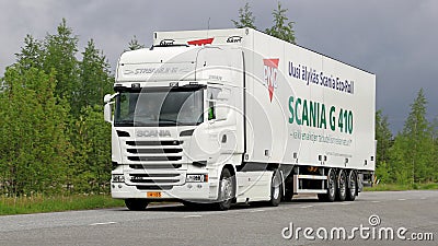 Scania R410 Euro 6 V8 Semi Truck on the Road