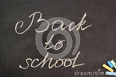 School board with an inscription