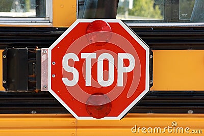 School Bus Stop Sign