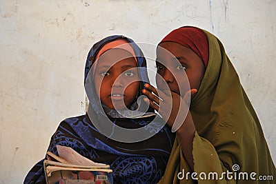 School camp for African refugees on the outskirts of Hargeisa