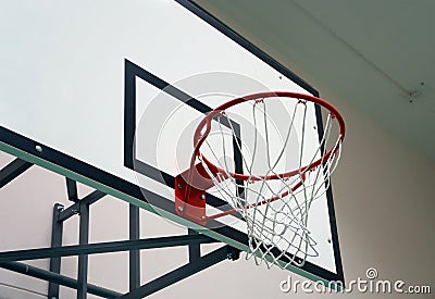 School sports hall: basketball board