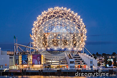 Science World Vancouver at Night