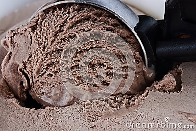 Scoop of Chocolate Ice Cream