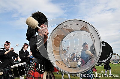 Scottish drummer at Nairn Highland Games