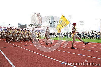 Parade of Scouts National Foundation Day.