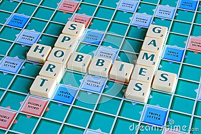 Scrabble board games hobbies