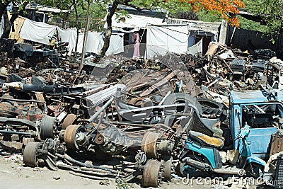 Scrap Iron, Old Car Parts, Junkyard or Junk Yard