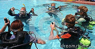 Scuba diving lesson