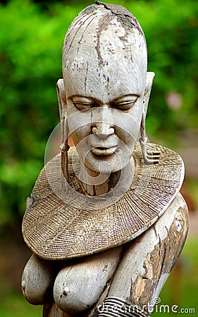 Sculpture of an African woman
