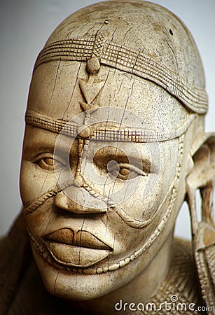 Sculpture of an African woman