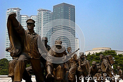 Sculpture War Memorial Korea