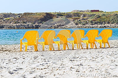 Sea and chairs