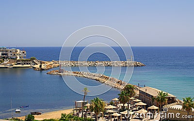 Sea coast in Monastir, Tunisia in Africa