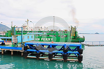Sea port of seatran ferry terminal a pier koh samui,surat thani