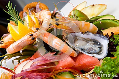 Seafood platter