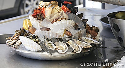 Seafood platter