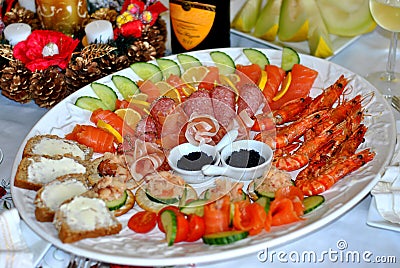 Seafood platter